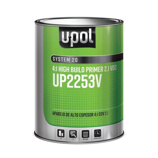U-POL® SYSTEM 20 High-Build 2K Multi-Purpose Primer, 1 Gal, 4:1 Mixing