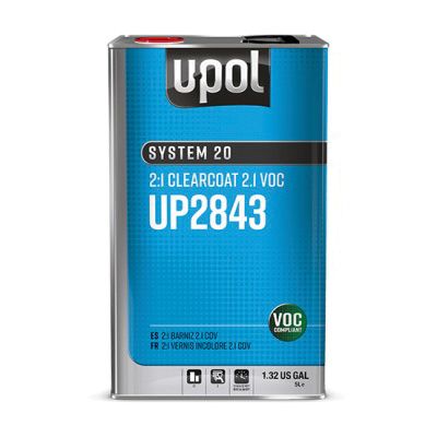 U-POL® SYSTEM 20 UP2843 2:1 Clearcoat 2.1 VOC