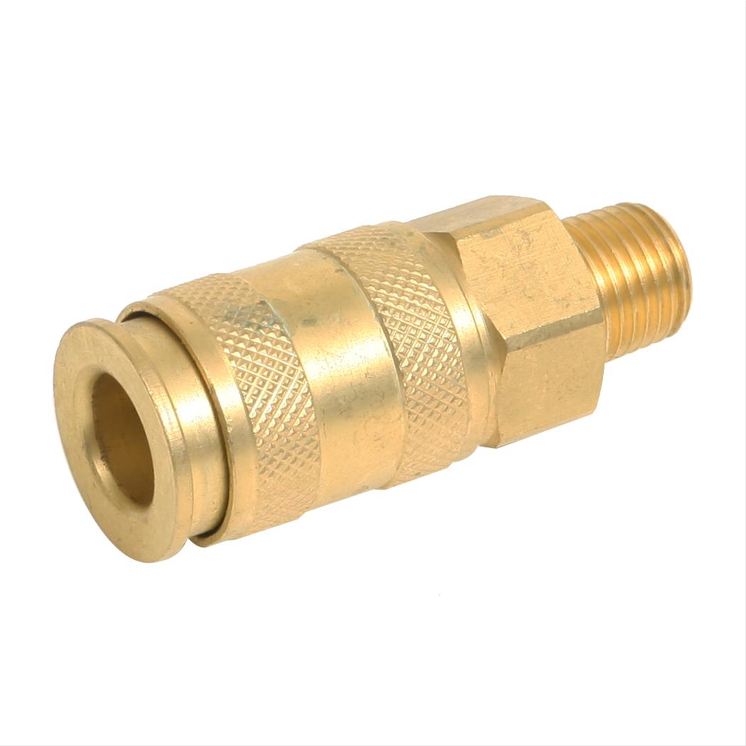 RTi HFMC-1 High Flow Quick Disconnect Coupler, 1/4 in, Male, Brass