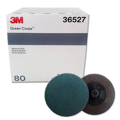 3M™ Roloc™ Green Corps™ Abrasive Disc, 25 Discs per box
