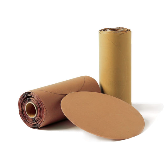 Sunmight Gold 6" Link Roll No Hole Adhesive Disc, 100 Discs per roll